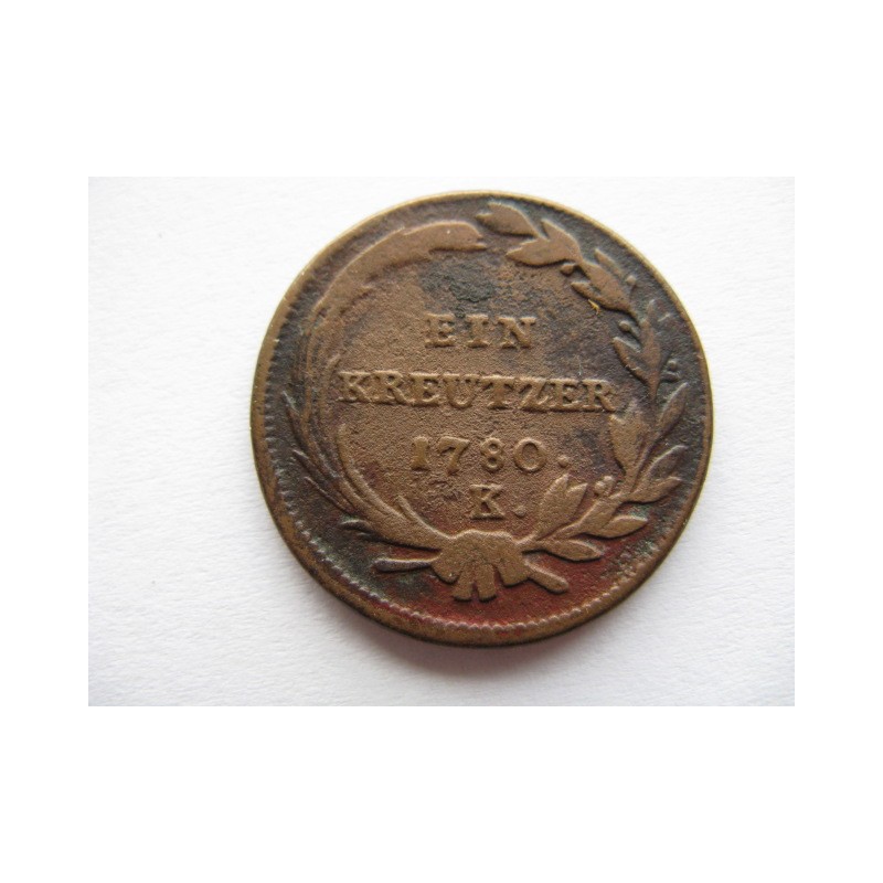 Ein Kreutzer 1780 K - Marie Terezie