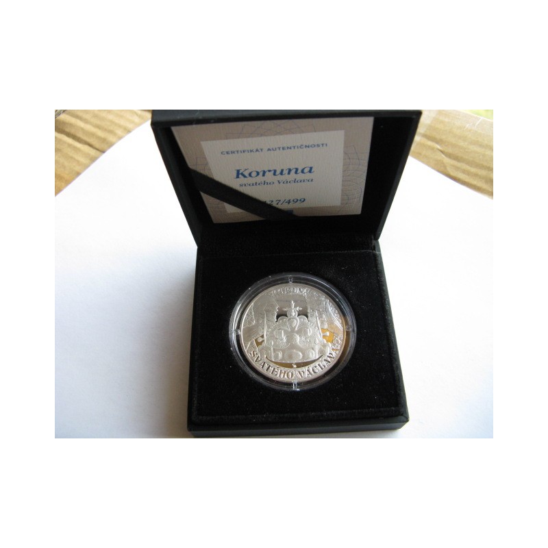 Stříbrná mince Koruna Sv. Václava